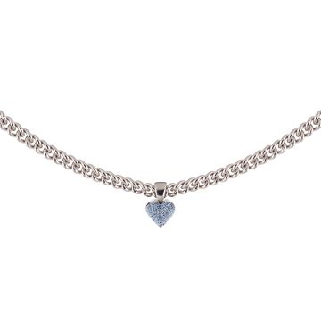 Jolie necklace with heart with microdiamonds