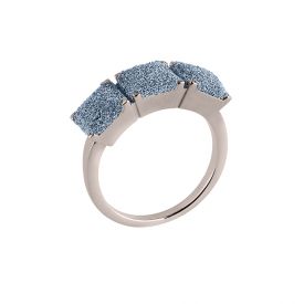 Jolie ring with square with microdiamonds