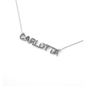 Jolie customize necklace with letter with microdiamonds
